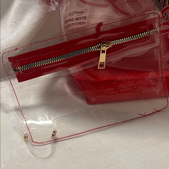 Ed Hardy Red and Yellow Tiger Tote (N) - Picture 5 of 7